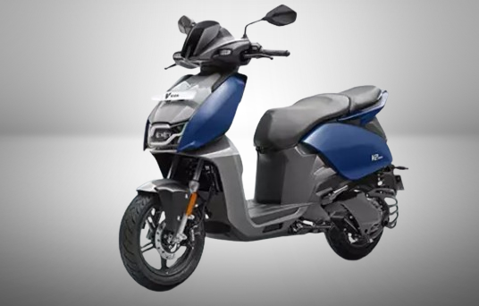 Hero Vida V2 Pro electric scooter in sleek Matte Nexus Blue, showcasing its modern design, keyless entry feature, and 26L boot space. The scooter is equipped with a 3.9 kWh removable battery, offering a real-world range of 114 km, and is priced at ₹1.35 lakh (ex-showroom)